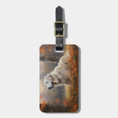 Grote Pyreneeën in de herfst laat Herfst inspirere Bagagelabel (Voorkant verticaal)