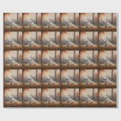 Grote Pyreneeën in de herfst laat Herfst inspirere Cadeaupapier (Vlak)