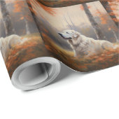 Grote Pyreneeën in de herfst laat Herfst inspirere Cadeaupapier (Rol Hoek)