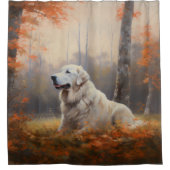 Grote Pyreneeën in de herfst laat Herfst inspirere Douchegordijn (Voorkant)