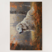 Grote Pyreneeën in de herfst laat Herfst inspirere Legpuzzel (Verticaal)