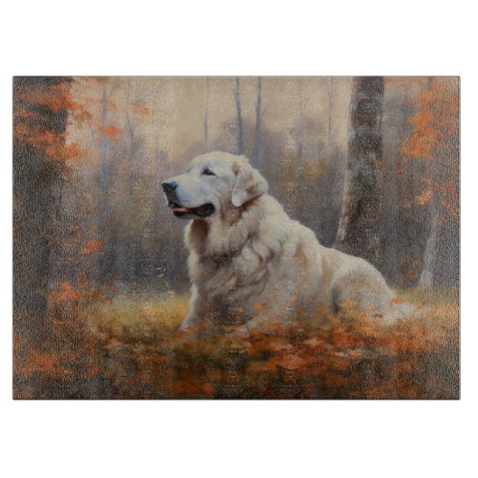 Grote Pyreneeën in de herfst laat Herfst inspirere Snijplank (Voorkant)