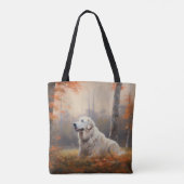 Grote Pyreneeën in de herfst laat Herfst inspirere Tote Bag (Achterkant)