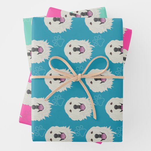 Grote Pyreneeën  Inpakpapier Vel (In situ)