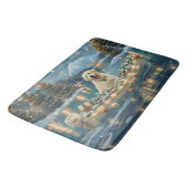 Grote Pyreneeën Kerst Feestelijke reis Badmat (Gekanteld)