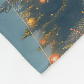 Grote Pyreneeën Kerst Feestelijke reis Fleece Deken (Hoek)