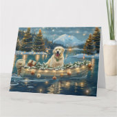 Grote Pyreneeën Kerst Feestelijke reis Kaart (Voorkant)