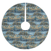 Grote Pyreneeën Kerst Feestelijke reis Kerstboom Rok (Voorkant)