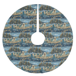 Grote Pyreneeën Kerst Feestelijke reis Kerstboom Rok