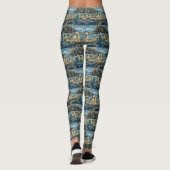 Grote Pyreneeën Kerst Feestelijke reis Leggings (Achterkant)