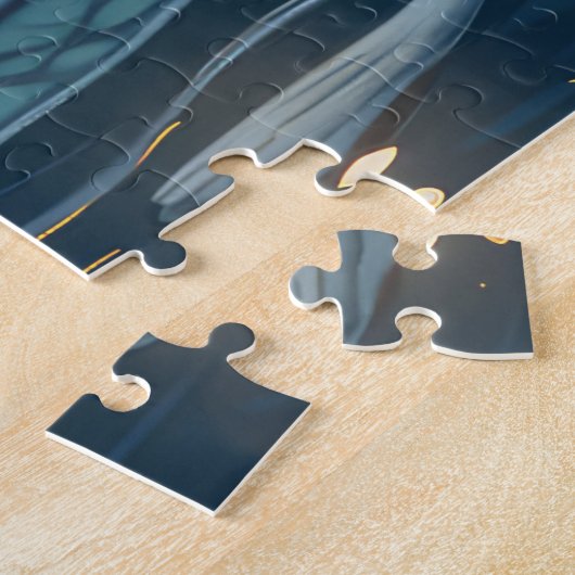 Grote Pyreneeën Kerst Feestelijke reis Legpuzzel (Zijkant)