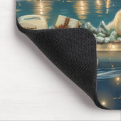 Grote Pyreneeën Kerst Feestelijke reis Muismat (Hoek)