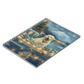 Grote Pyreneeën Kerst Feestelijke reis Notitieboek (Linkerzijde)