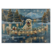 Grote Pyreneeën Kerst Feestelijke reis Snijplank (Voorkant)