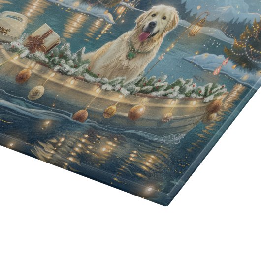 Grote Pyreneeën Kerst Feestelijke reis Snijplank (Hoek)