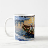 Grote Pyreneeën Kerstboot Vakantie Koffiemok (Links)