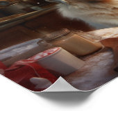 Grote Pyreneeën Kerstkoekjes Feestelijke vakantie Poster (Hoek)