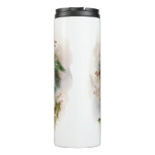 Grote Pyreneeën Kerstkrans Feestelijke Pup Thermosbeker (Achterkant)