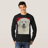 Grote Pyreneeën Kleurblok T-shirt (Voorkant volledig)