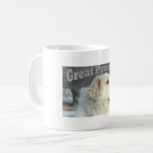 Grote Pyreneeën koffie-mok Koffiemok (Voorkant links)