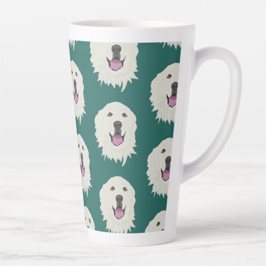 Grote Pyreneeën Latte Mok (Rechts)