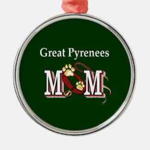 Grote Pyreneeën Mam Metalen Ornament