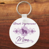 Grote Pyreneeën Mam Sleutelhanger (Voorkant)