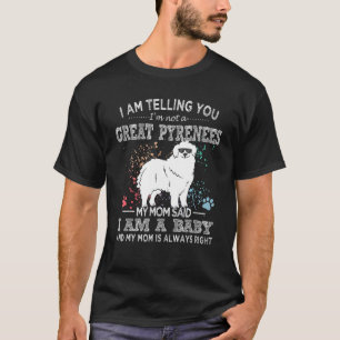Grote Pyreneeën mama puppy voor hond mama T-shirt