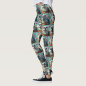 Grote Pyreneeën met hart Rozen Valentijnsdag Leggings (Links)