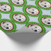 Grote Pyreneeën met kerstbeker Cadeaupapier (Hoek)