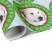 Grote Pyreneeën met kerstbeker Cadeaupapier (Rol Hoek)