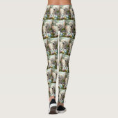 Grote Pyreneeën met paaseieren Leggings (Achterkant)