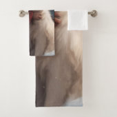 Grote Pyreneeën met Sinterklaas Feestelijke Kerstm Bad Handdoek (Insitu)