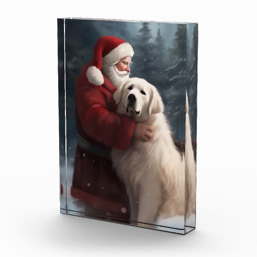 Grote Pyreneeën met Sinterklaas Feestelijke Kerstm Fotoblokken (Rechts)