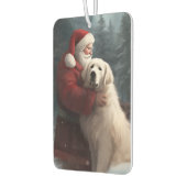 Grote Pyreneeën met Sinterklaas Feestelijke Kerstm Luchtverfrisser (Links)