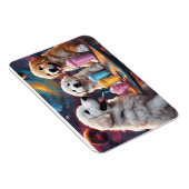 Grote Pyreneeën Moeder en Puppies met Milkshakes Magneet (Rechterzijde)