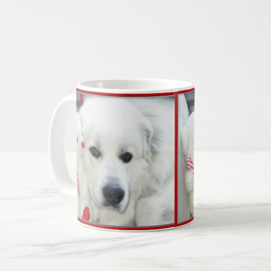 Grote pyreneeën mok (Voorkant links)