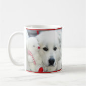 Grote pyreneeën mok (Links)