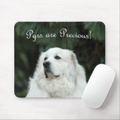 Grote Pyreneeën Mousepad Muismat (Met muis)