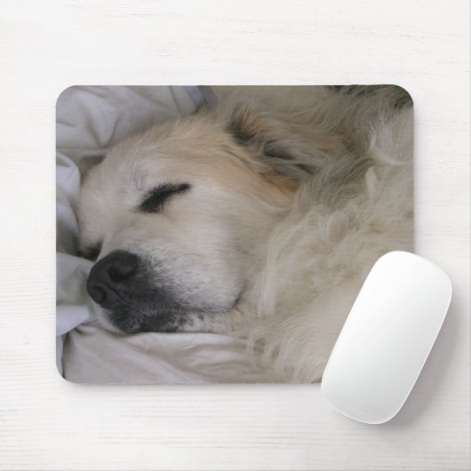 Grote pyreneeën mousepad muismat (Met muis)