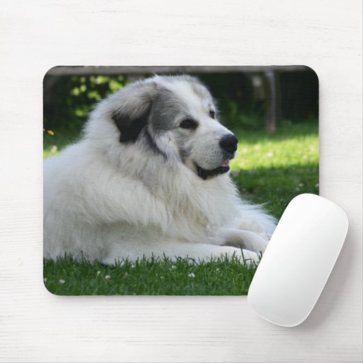 Grote Pyreneeën Mousepad Muismat (Met muis)