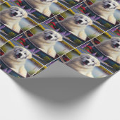 Grote Pyreneeën op een peddel: een Schilderachtig  Cadeaupapier (Hoek)