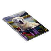 Grote Pyreneeën op een peddel: een Schilderachtig  Notitieboek (Rechterzijde)