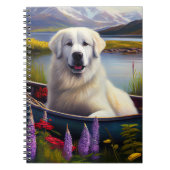 Grote Pyreneeën op een peddel: een Schilderachtig  Notitieboek (Voorkant)