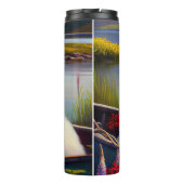 Grote Pyreneeën op een peddel: een Schilderachtig Thermosbeker (Achterkant)