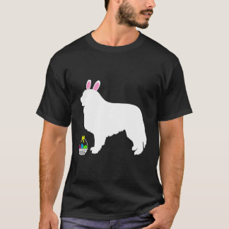 Grote Pyreneeën paashaas Bunny Dog Silhouette T-shirt