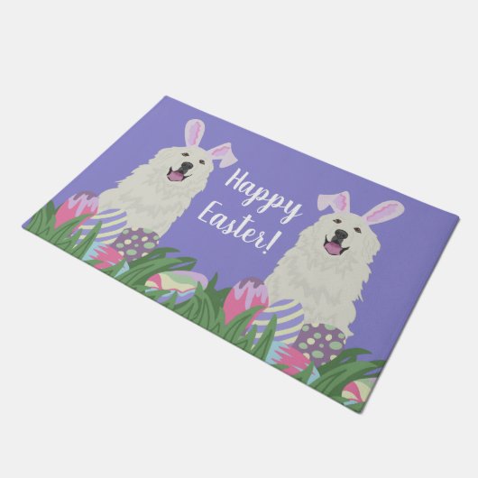  Grote Pyreneeën Pasen Deurmat (Schuin)