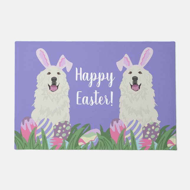  Grote Pyreneeën Pasen Deurmat (Voorkant)