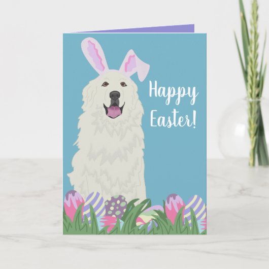  Grote Pyreneeën Pasen Kaart (Voorkant)