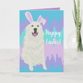 Grote Pyreneeën Pasen Kaart (Voorkant)